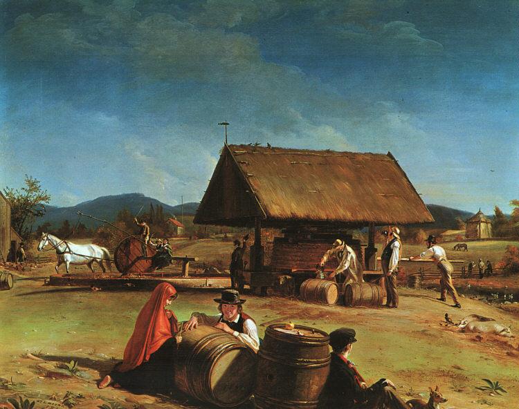 William Sidney Mount Cider Making France oil painting art